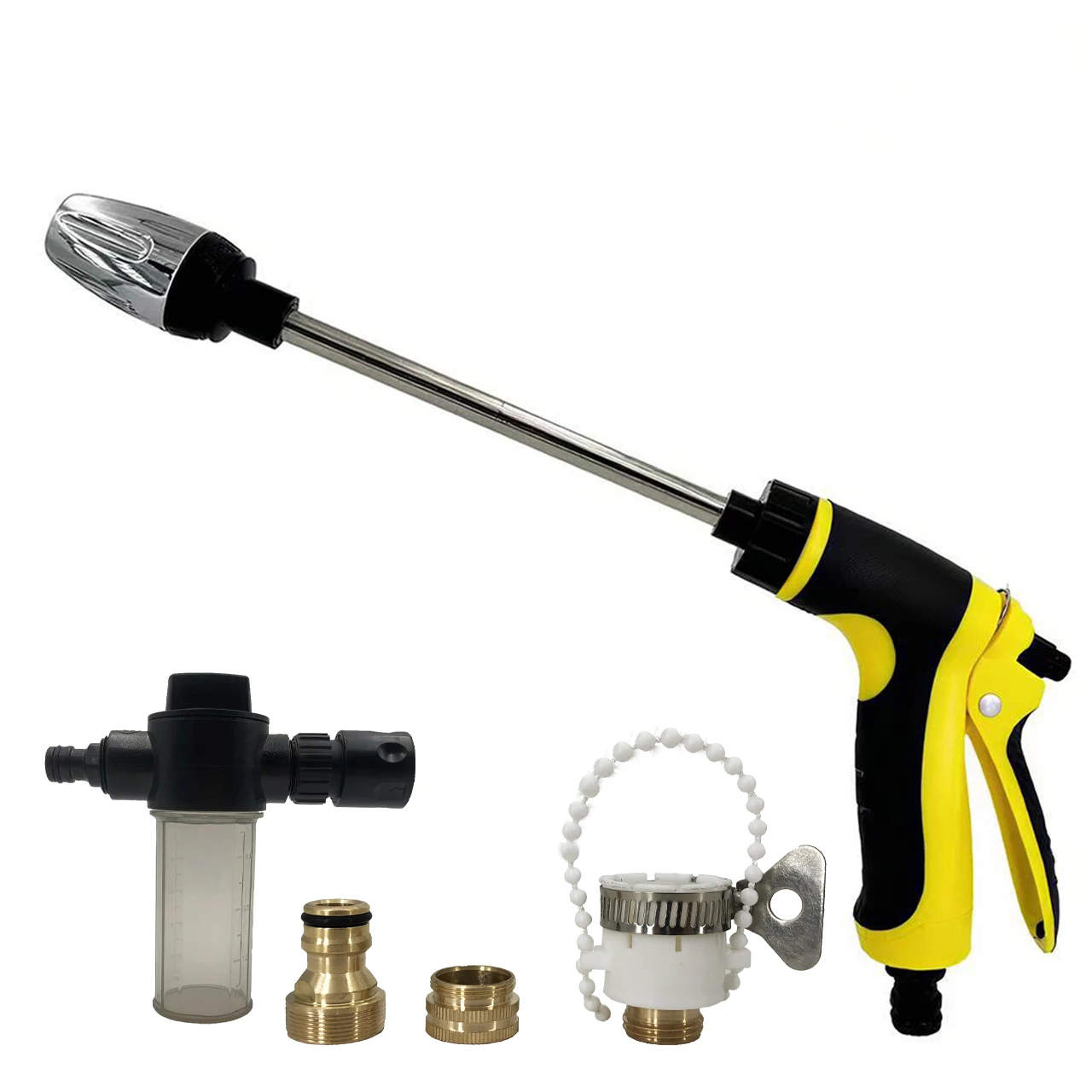Pistolet à eau à longue portée haute pression, buse de tuyau de lavage de voiture, arroseur de jardin, pistolet de nettoyage