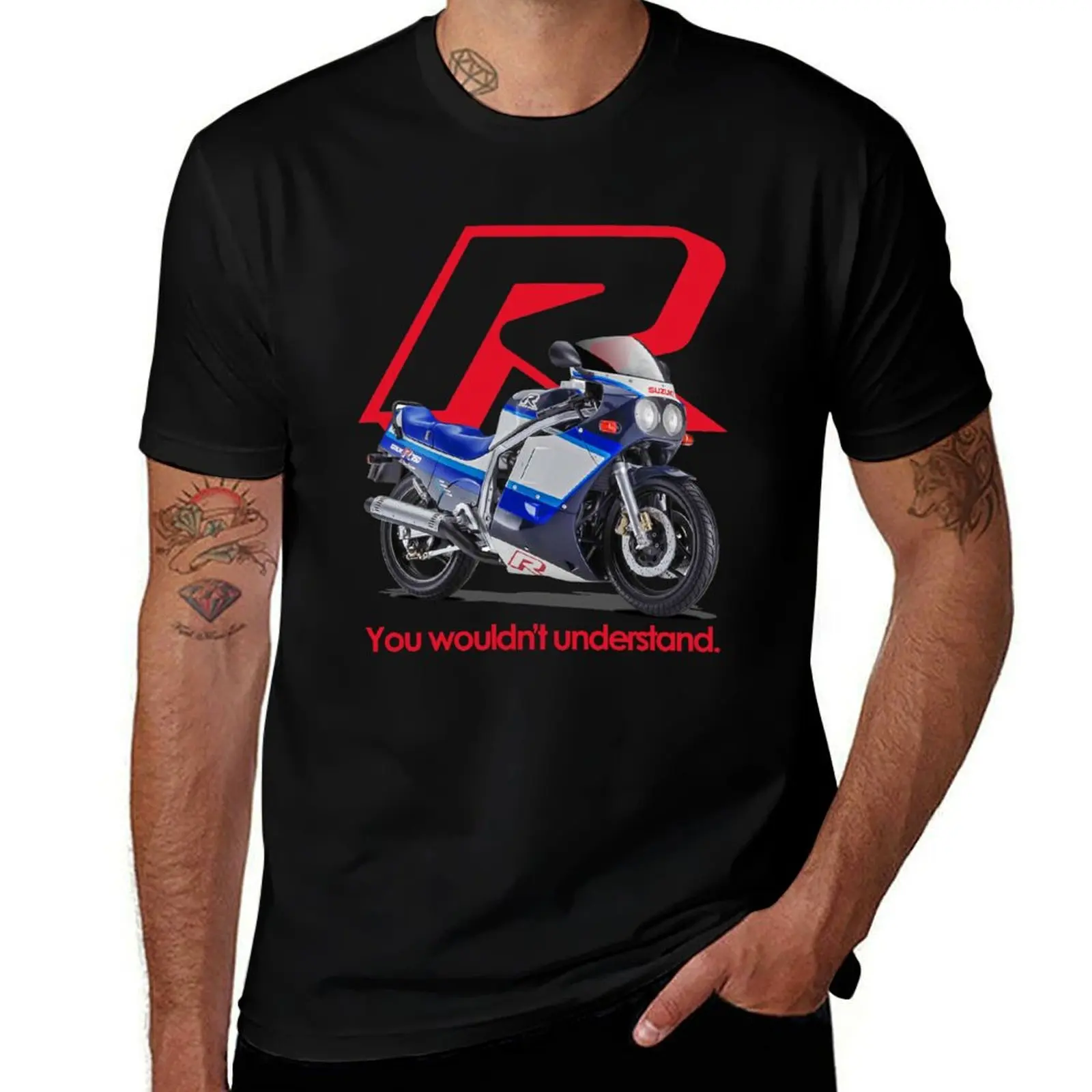 GSXR SLAB T-Shirt oversized graphic tee cotton graphic tees funny t shirts for men