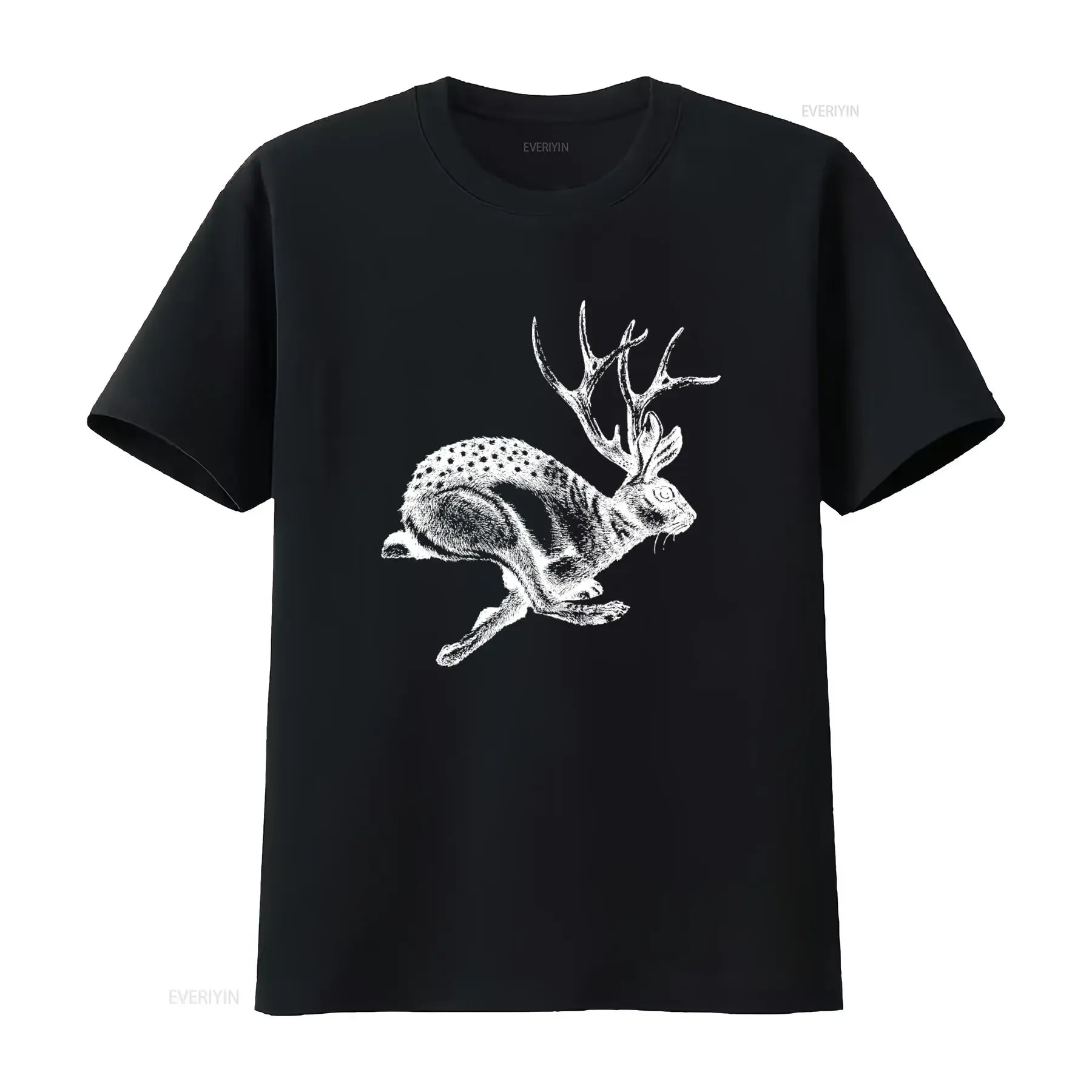 Unique Jackalope Design T Shirt Jackrabbit Antelope Horns Perfect for Cryptids Cryptozoology Enthusiasts vintage Washed graphic