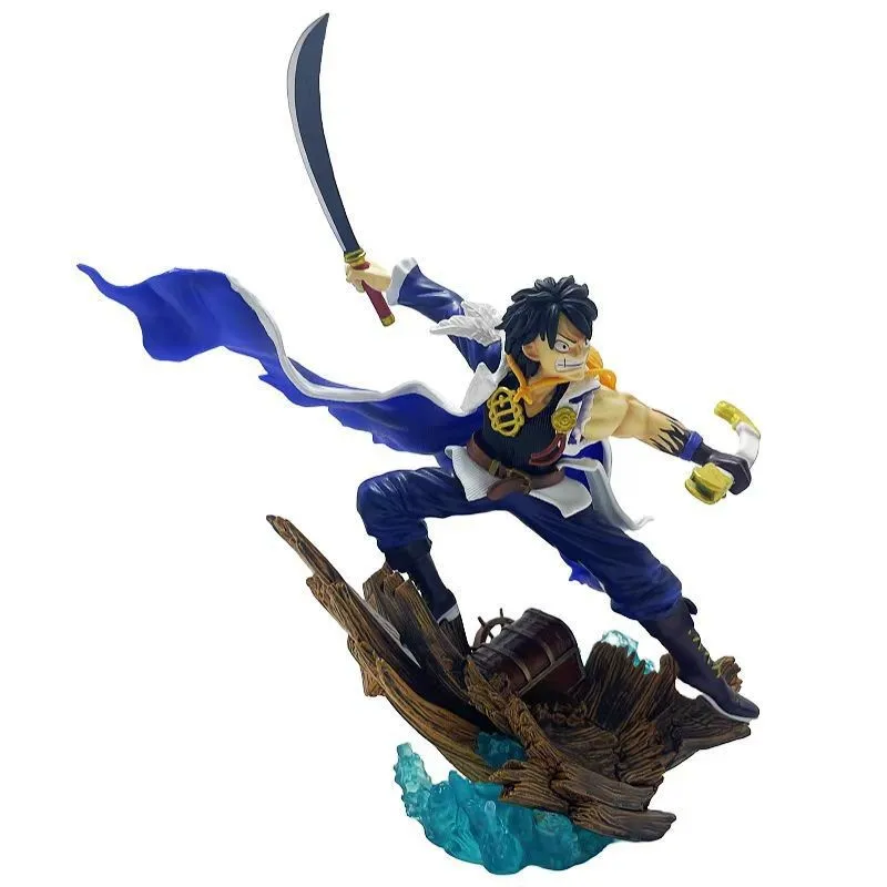One Piece GK Fantasy Ruffy 28cm Anime Actionfigur Handgefertigte Modellstatue Sammlerstück Schmuck Geschenk für Jungen