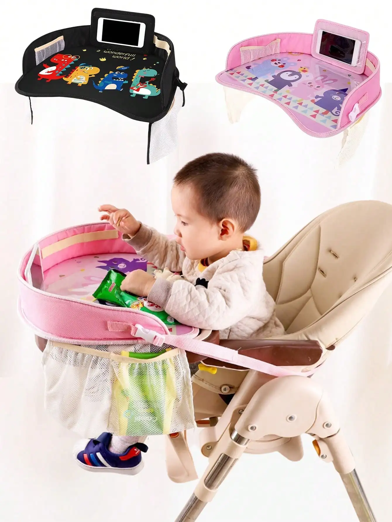 

Car child safety seat, dining plate, car mounted multifunctional baby dining table, waterproof children's stroller table board