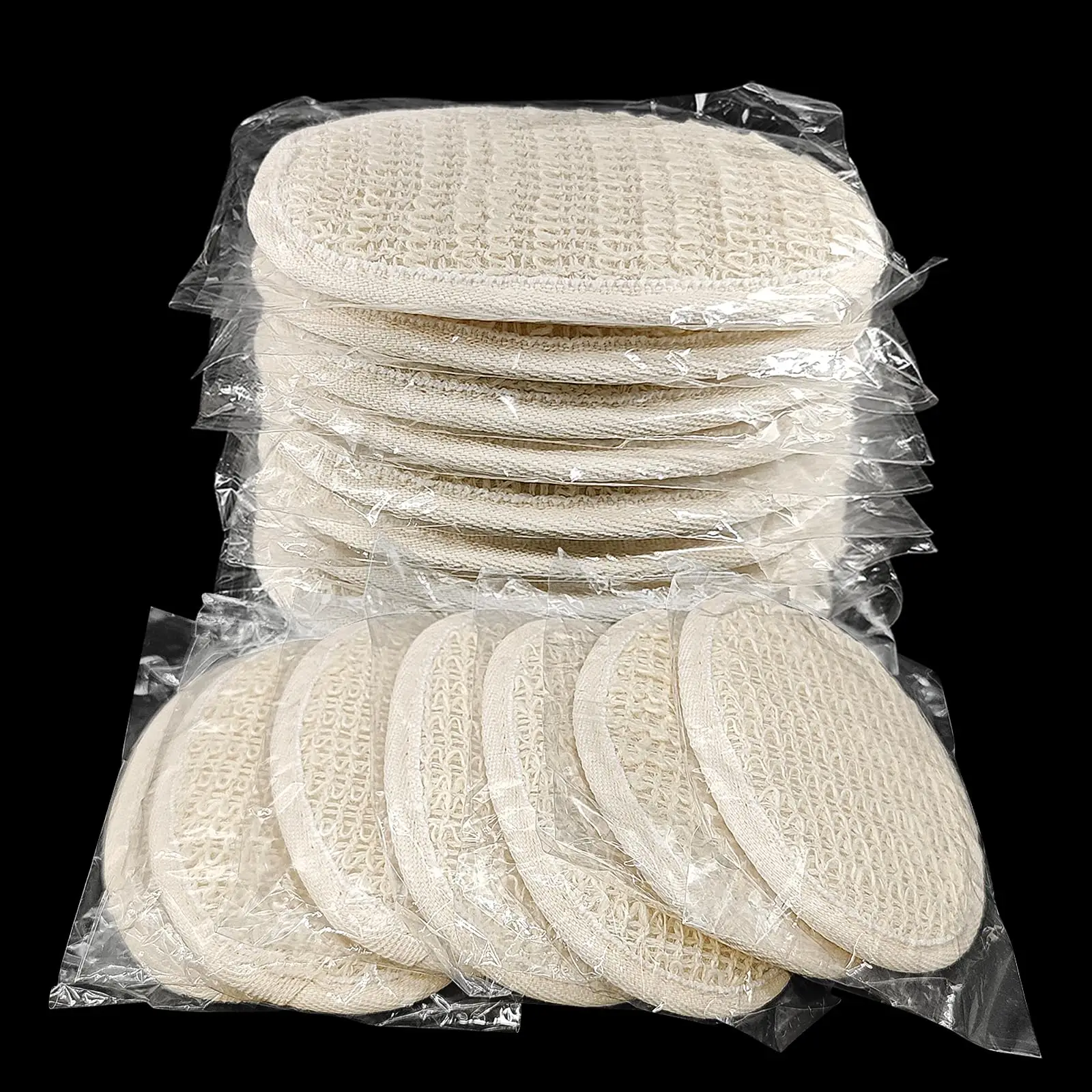 (120 Pack) Loofah Individually Wrapped,Individually Wrapped Loofahs,Individually Wrapped Exfoliating Body