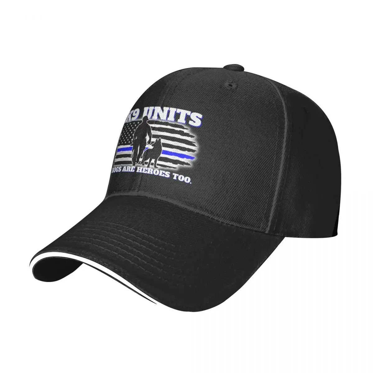 K9 UNITS Dogs are Heroes too. Baseball Cap beach hat hard hat Men Luxury Brand Women's