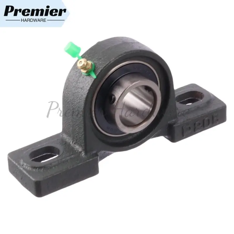 Almofada de rolamento de esferas com parafuso duplo de furo de 20 mm: assento de suporte de eixo autoalinhante UCP205