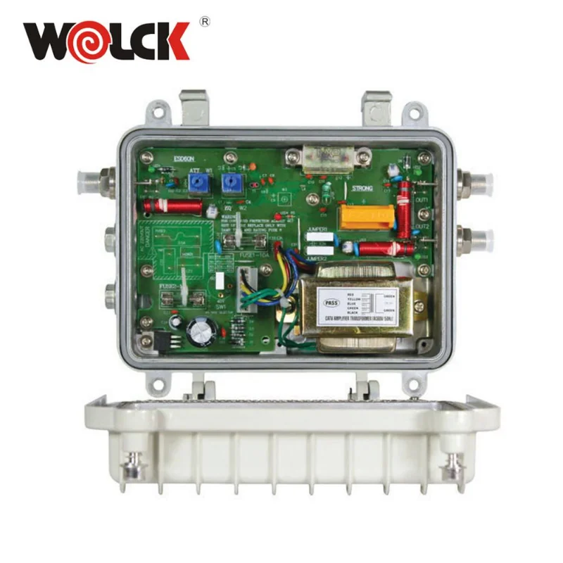 Factory made catv modulator amplifier housing 40db