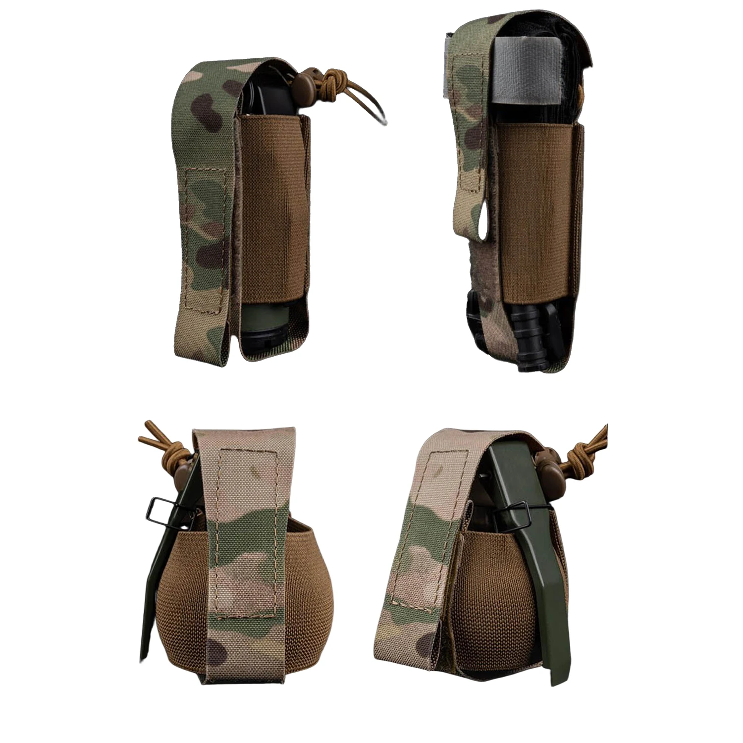 Pochette multi-usage WG pour grenade fumigène, pochette pour garrot, compatible avec les gilets porte-plaques Molle, les harnais de poitrine et les ceintures