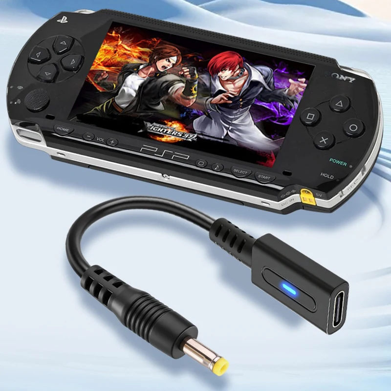 

PD Charger Adapter for PSP1000 2000 3000 USB C Plug Converter Power Supply Cable for Sony PSP1000 2000 3000 Charging Adapter
