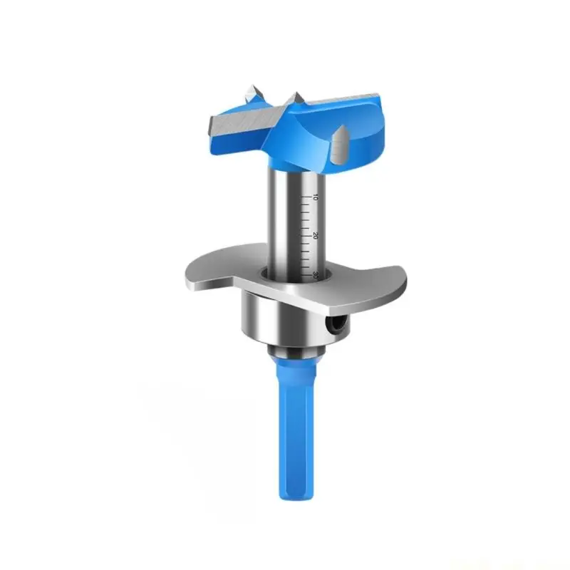 A2BE Hinge Hole Opener Shank Boring Bit With Blade For Efficient Drilling And Durable Steel Construction