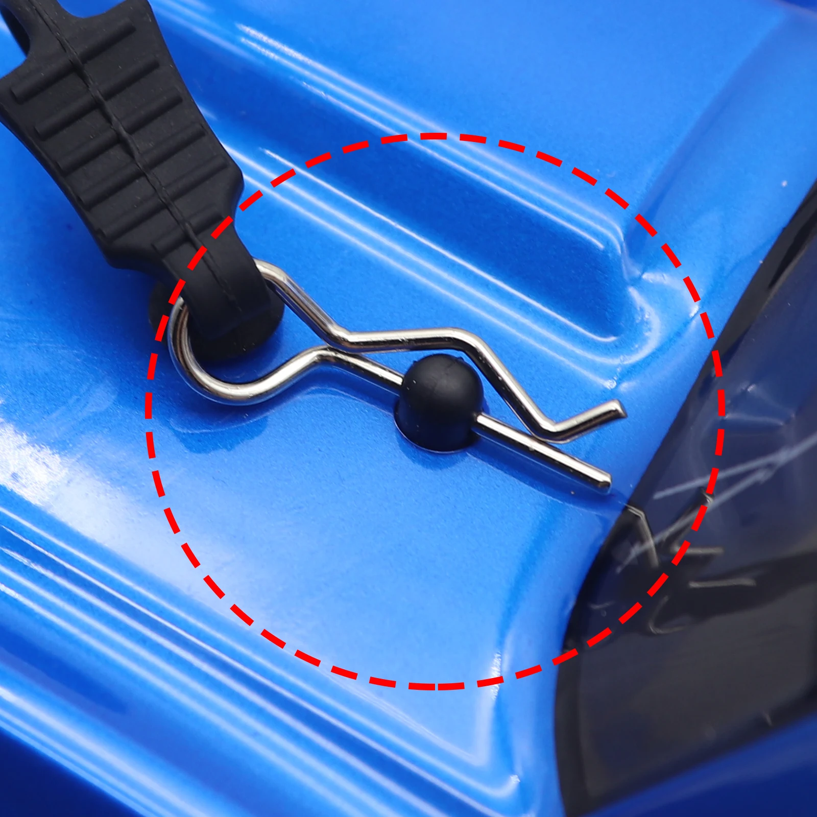 Dual-directional Rubber Body Clip Retainer Pin for SCY MJX Hyper Go HBX 1/12 1/14 1/16 RC Car Upgrade Parts