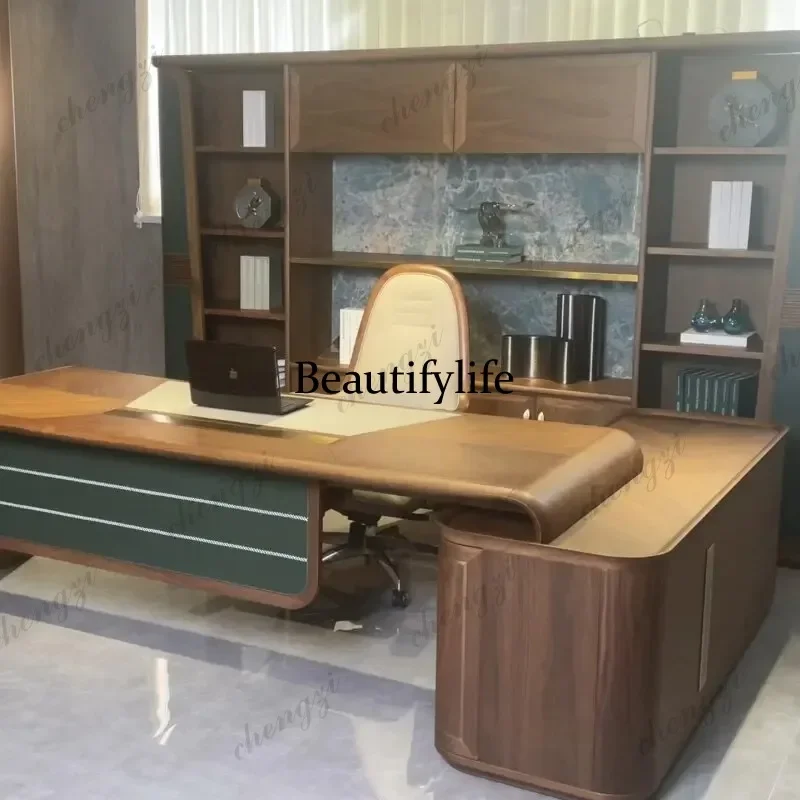 Escritorio Ejecutivo PPP, Resistente y Elegante, en Forma de L, Moderno, de Madera, para Computadora, Juegos y Estudio, Silla de Escritorio