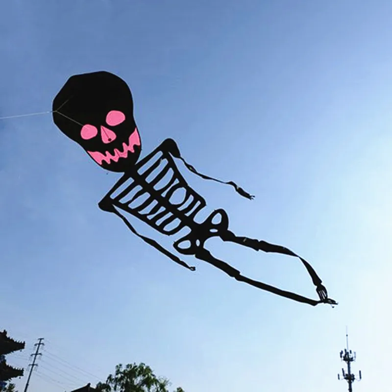 Free shipping skull kites flying 3d kites for adults toy sports kite line flies kites for professional kitesurf windrad octopus