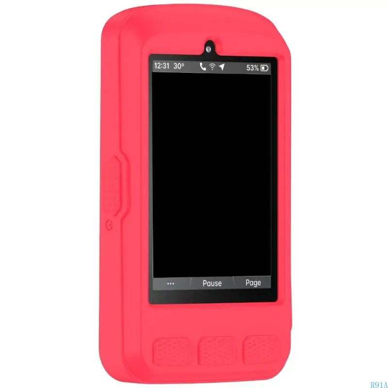 R91A ELEMNT強化エッジと簡単なインストールスクリーンプロテクターのためのライトウェイトアンチスロップカバー