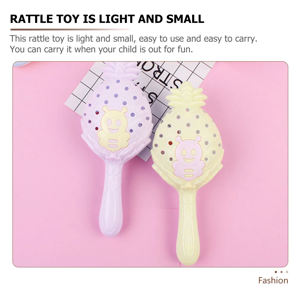 

3pcs Hand-cranked Pendant Infant Kids Educational Plaything Safe Material Bell Sound Adorable Design Sturdy