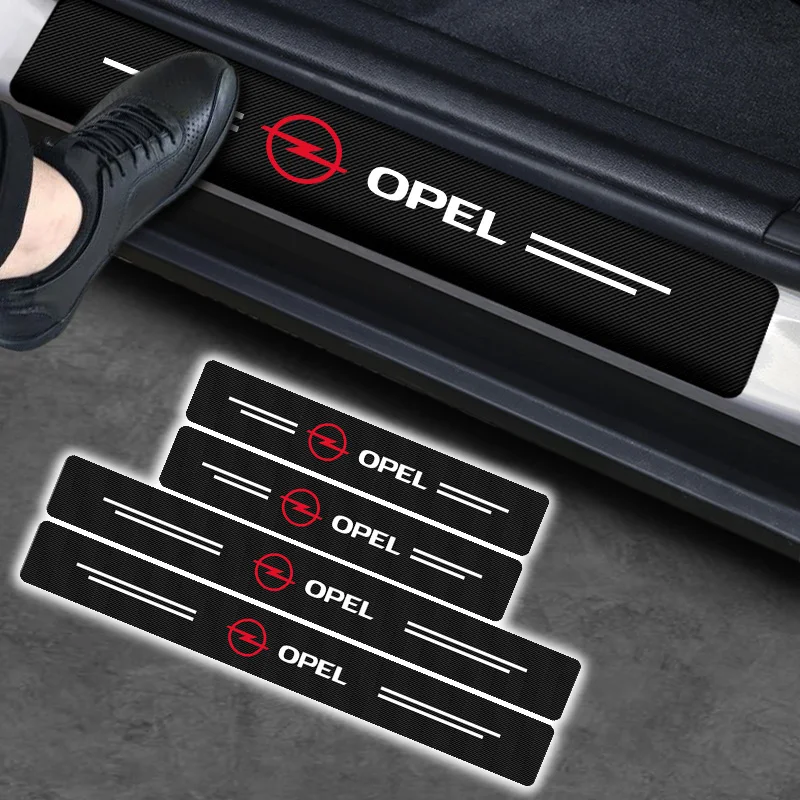 

Carbon Fiber Sticker for Car Door Sill Anti-Collision Tape For Opel Astra Antara Zafira Frontera Grandland Mokka Corsa Insignia