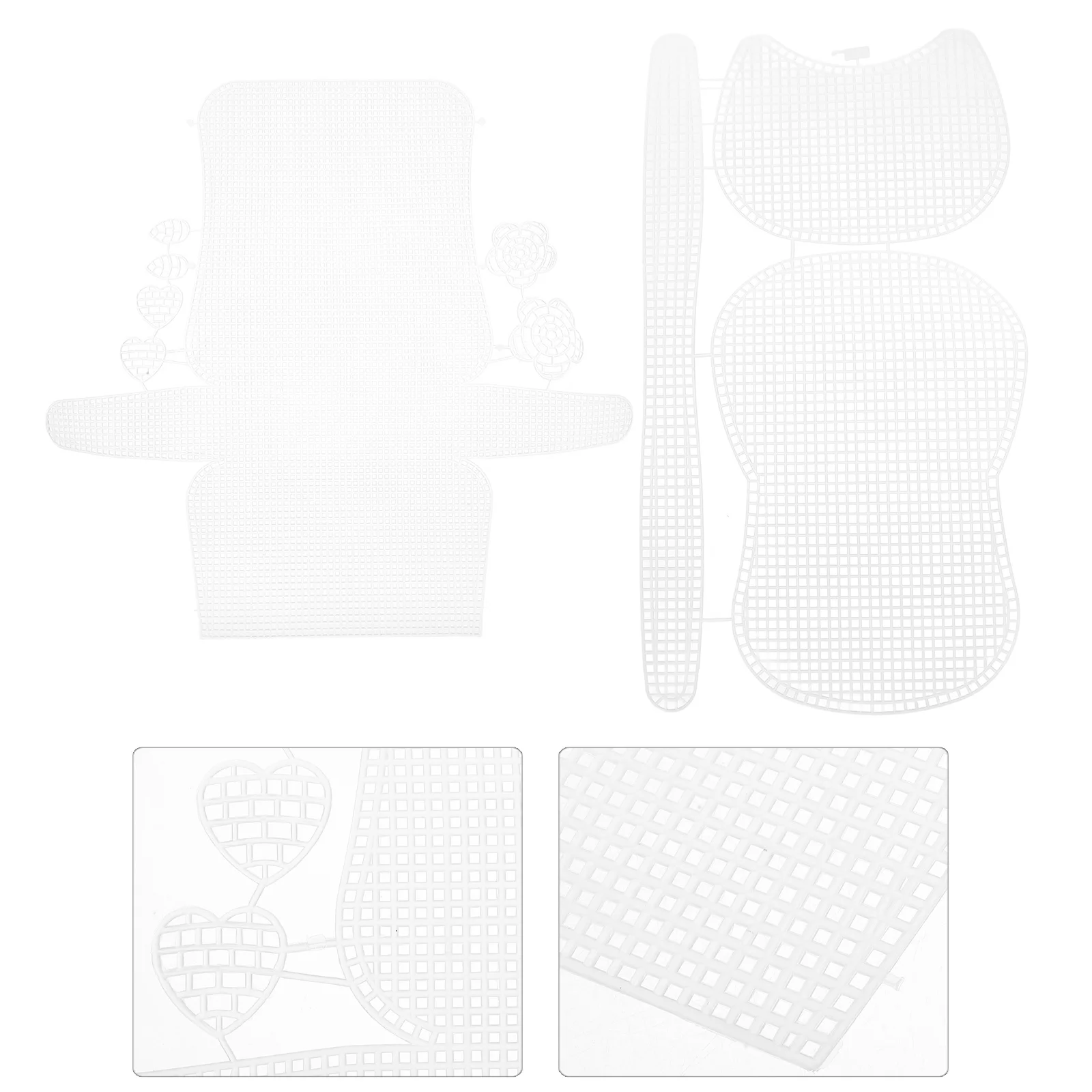 

2 комплекта креативных сетчатых листов для вязаных сумок ручной работы, многоразовые листы для рукоделия и шитья с прозрачной сеткой, портативный стеганый материал «сделай сам»