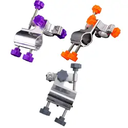 Fishing Rod Pole Holder Chair Attachment Aluminum Alloy Link Rod Holder Fixed Clip Accessories for Yacht Raft Boat Canoe Fishing