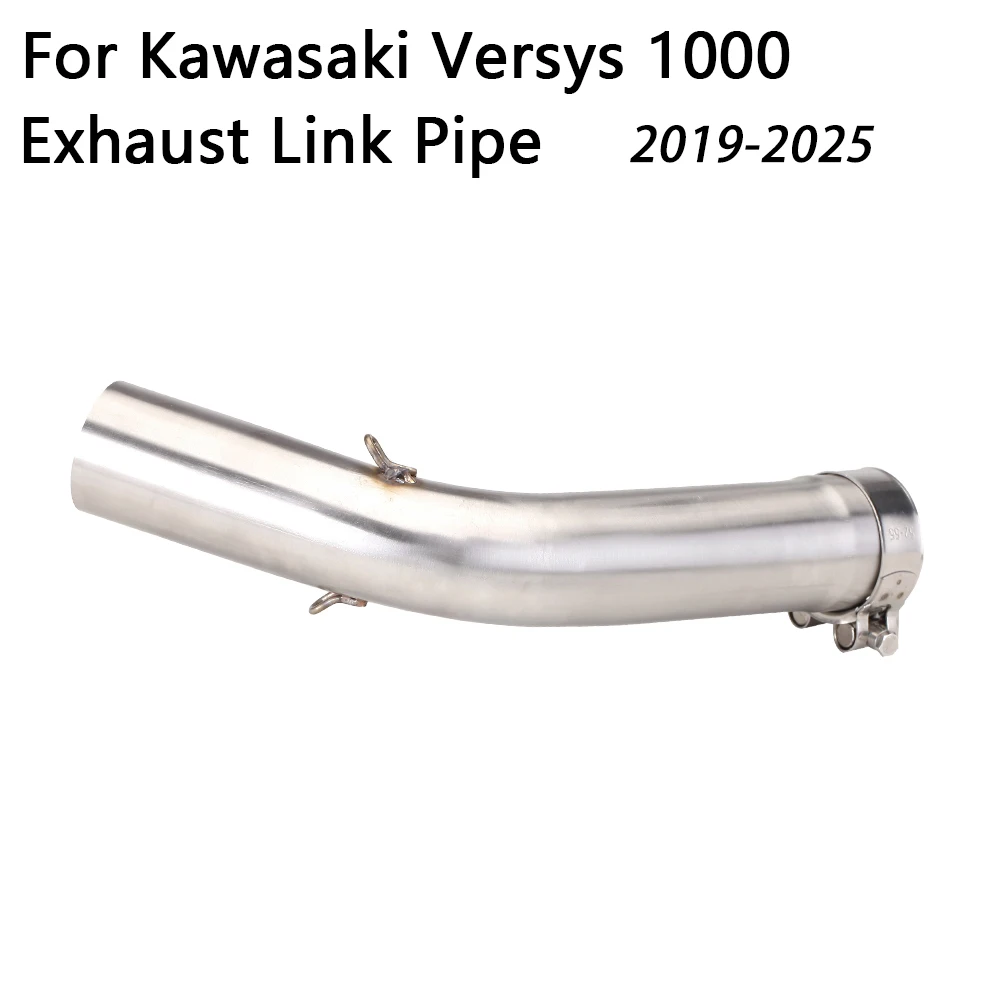 

Motorcycle Exhaust Adapter Pipe For Kawasaki Versys 1000 KLZ1000 Versys 1100 KLZ1100 2019-2025 Escape 51MM Middle Link Tube