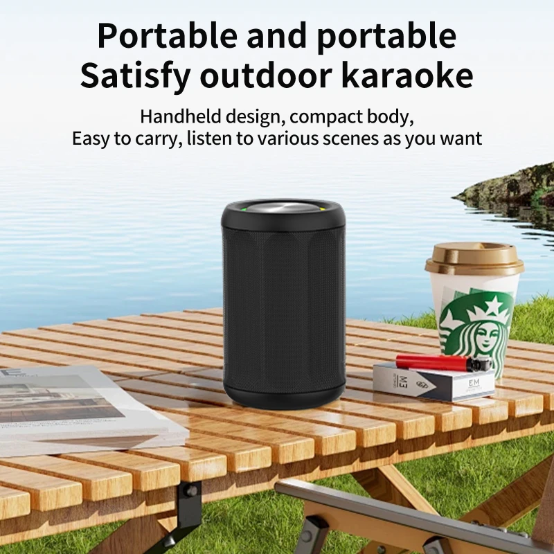 SOTAMIA 2 uds negro nuevo paño envuelto pequeño cañón de acero Bluetooth Audio portátil Mini altavoz Subwoofer de Audio