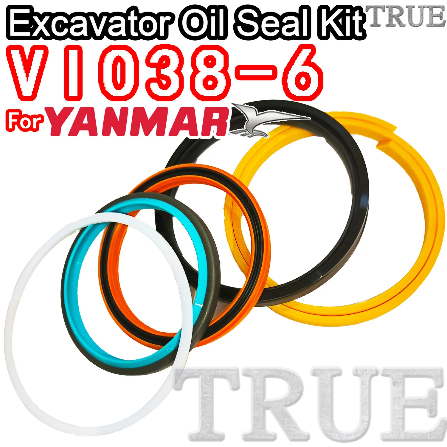 

For VIO38-6 Yanmar Oil Seal Excavator Repair Kit VIO38 6 Swing Gear Center Joint Gasket Nitrile NBR Nok Washer Skf Service Track