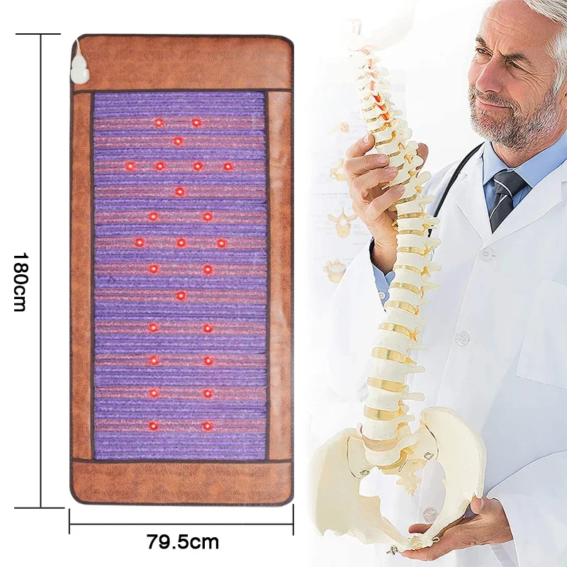 

Массажный матрас PEMF Photon Crystal Energy, 12-цветный массажный коврик для терапии горячим камнем, магнитное поле, ультраволновое облегчение боли в спине