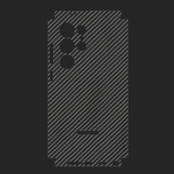 3D Carbon Fiber Skin Grain Full Cover Phone Protector Sticker For SAMSUNG GALAXY S24 Ultra S24 Plus S24 Back +Sides Wrap Film