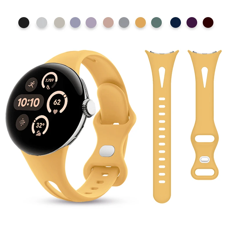 

Ремешок со скелетом, совместимый с Google Pixel Watch 3, 41 мм, мягкий силиконовый сменный ремешок Girly Touch для Google Pixel Watch 2
