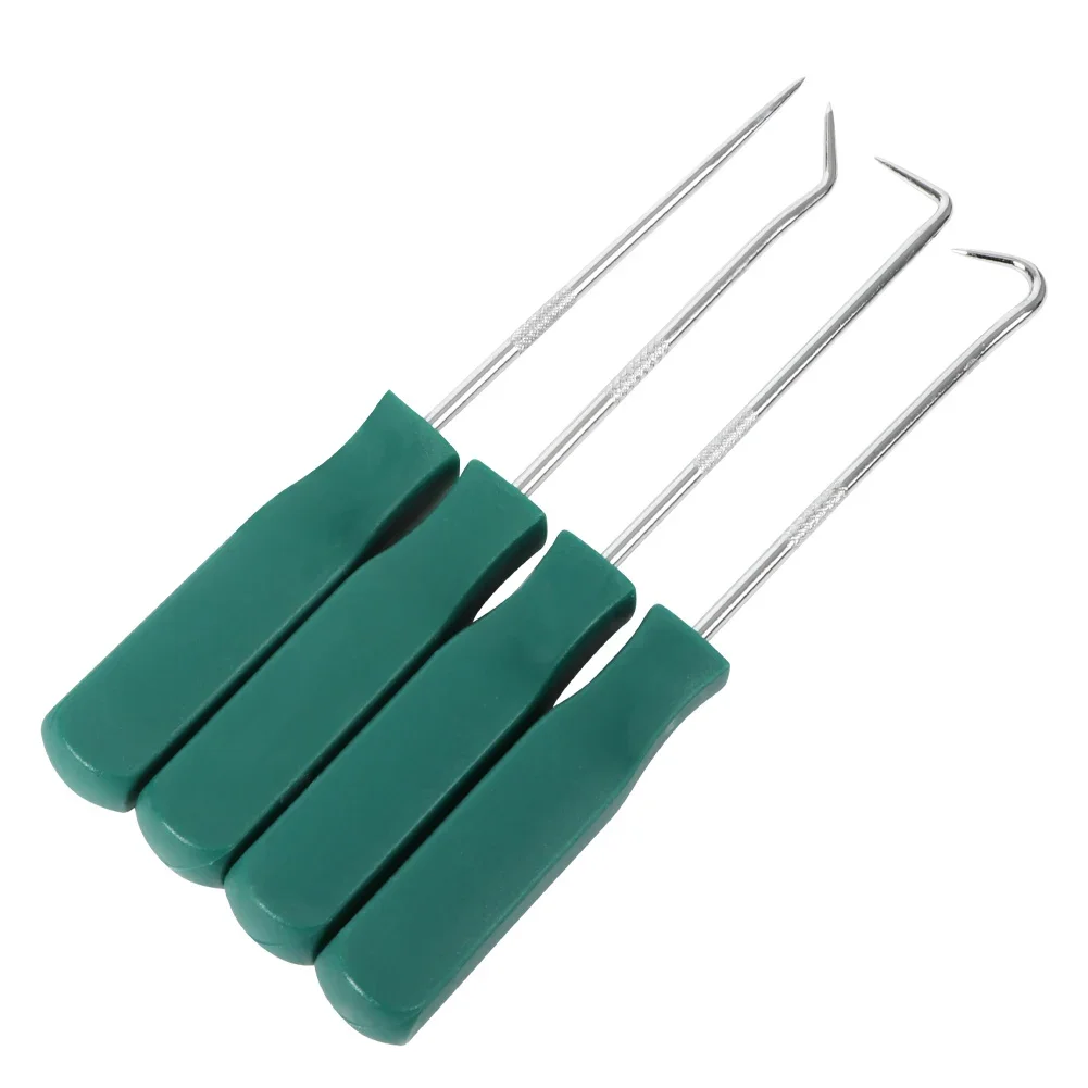 

4Pc Car Auto Vehicle Pick Hooks 140mm Oil Seal Screwdrivers Set For Garages General-Plumbers Mechanics Workshop Car Tools