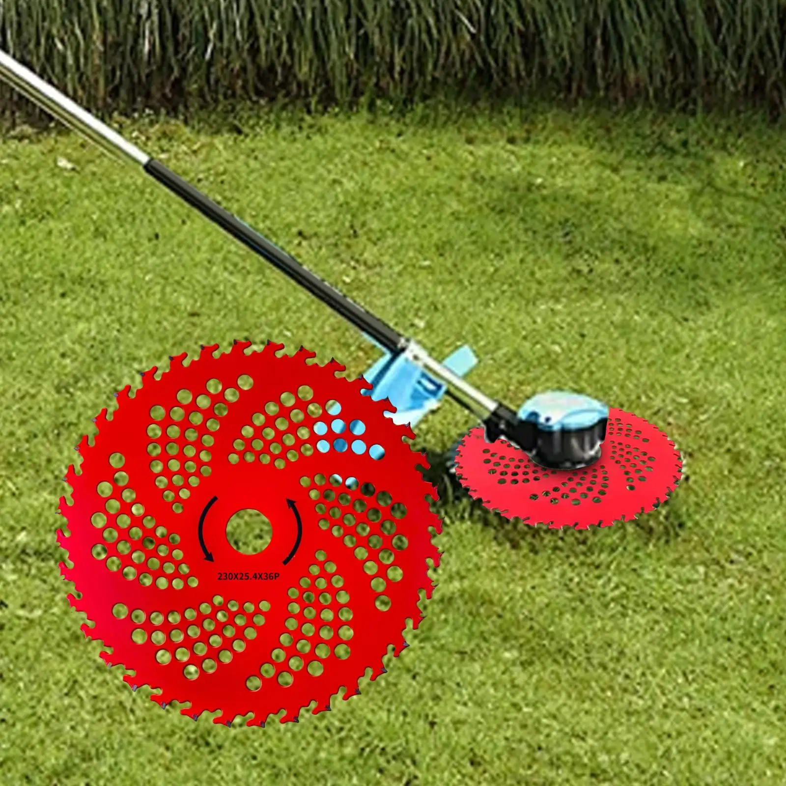 

Carbide Tip Brush Cutter Blade String Trimmer Attachment, Easy Installation, Weed Eater Head Circular Trimmer Saw Blade