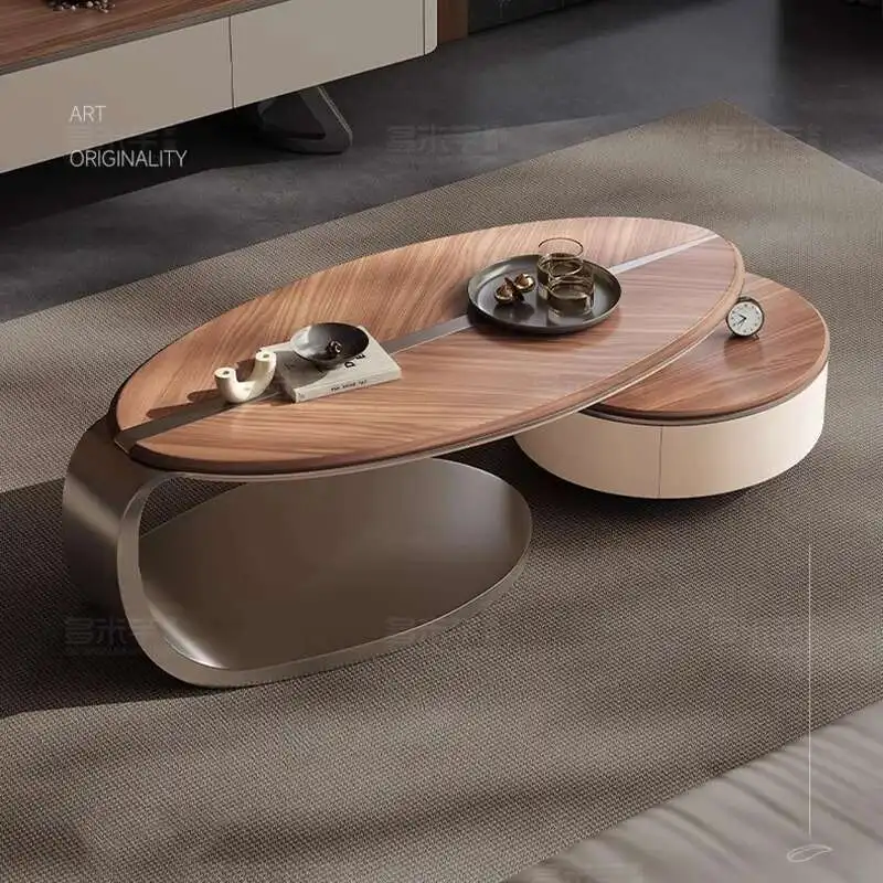 

Italian Center Side Table Modern Simple Dinner Nordic Computer Service Dinner Coffee Table Storage Meubles Living Room Furniture