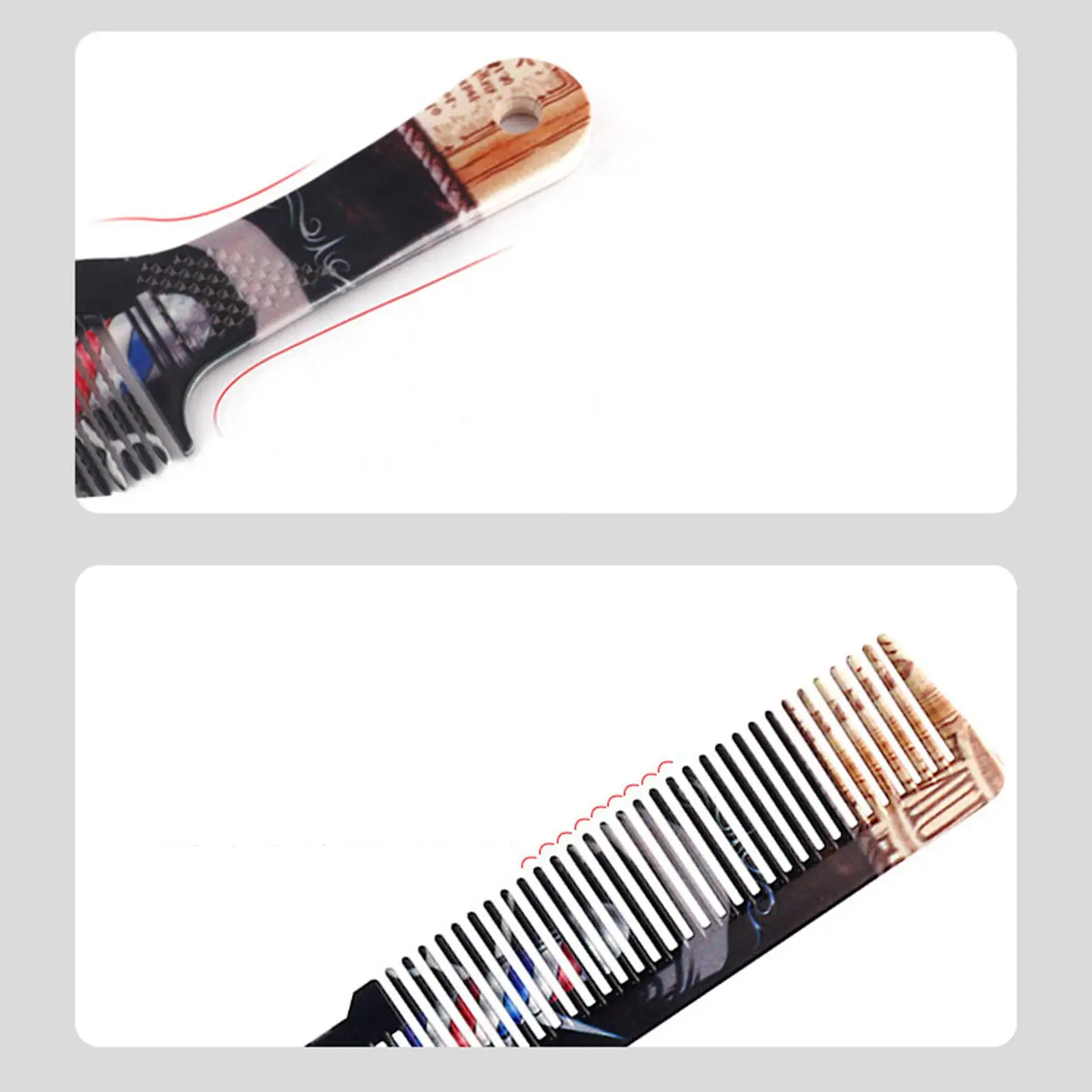 Professional Hair Cutting Comb ABS Durable Flat Top Clipper Brush for Home Salon Hair Stylists