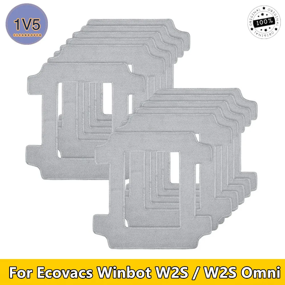 

Cleaning Pads For Ecovacs Winbot W2S / W2S Omni Compatible Washable Microfiber Window Cleaning Robot Cloths Accessories Wipe