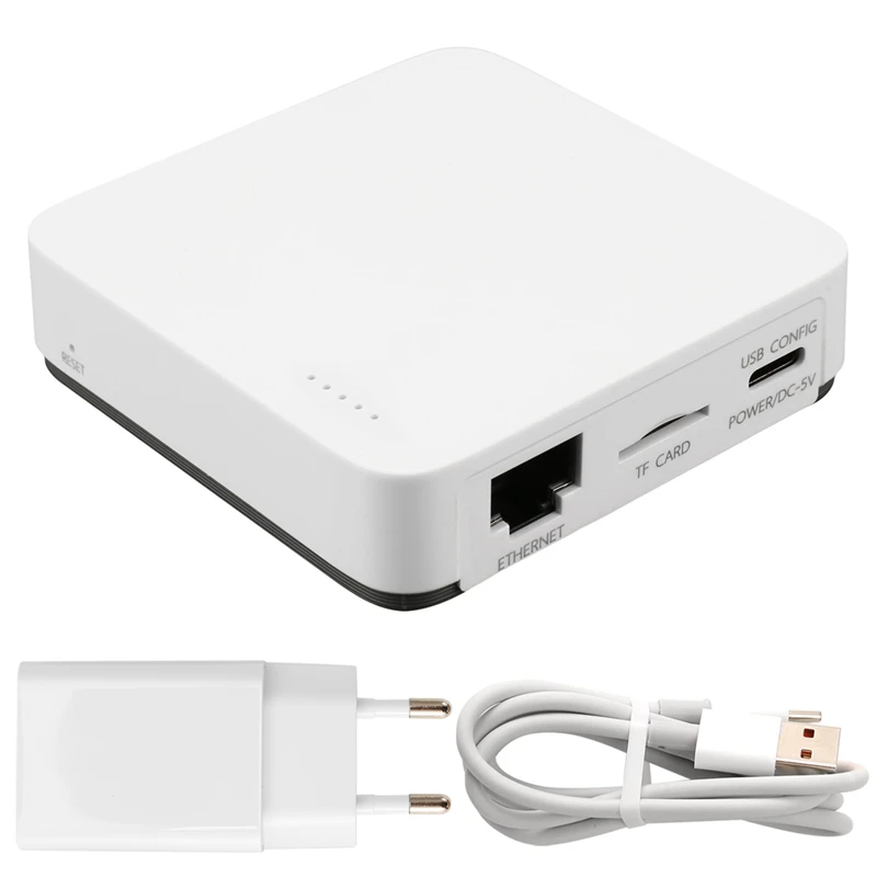 يربط خادم الطباعة السلكية 3 طابعات USB في نفس الوقت، شبكة Sharer Standard 100M لـ WIFI/BT4.0 EU PLUG