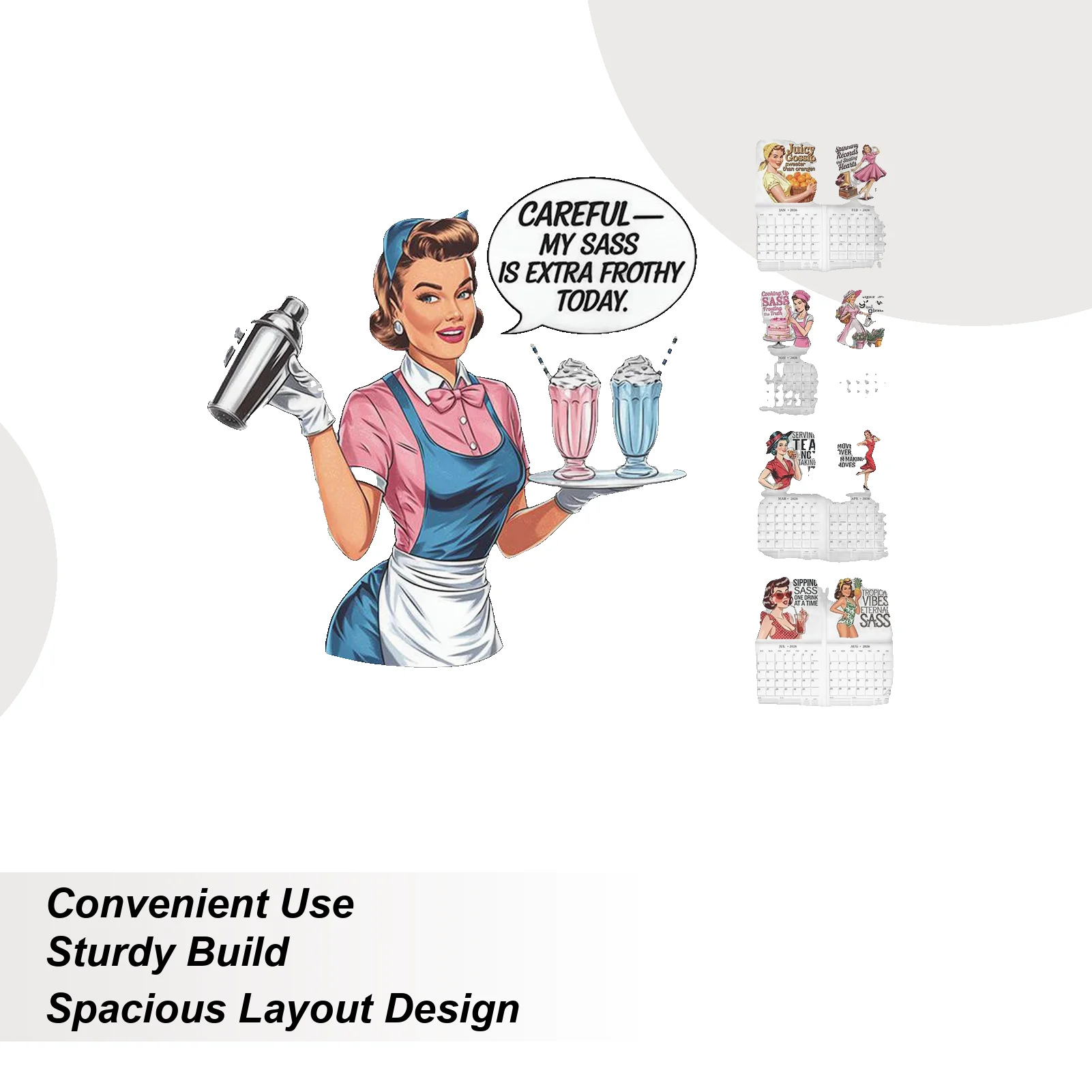 

2026 Wall Calendar Sarcastic Wall Calendar 2026 Notebook Hangable Retro Planner For Decor Ornaments Home Men Bedroom Workplace
