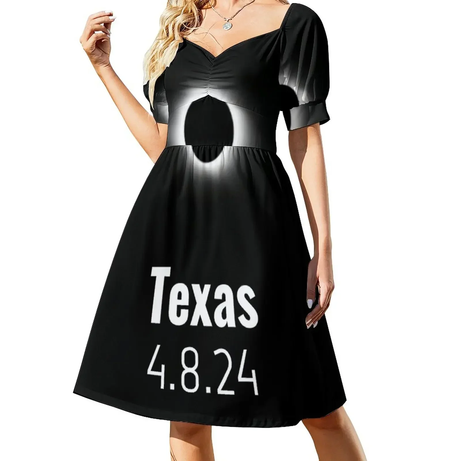 

Total Solar Eclipse 2024 Texas Short-Sleeved Dress women dress dresses for woman 2025