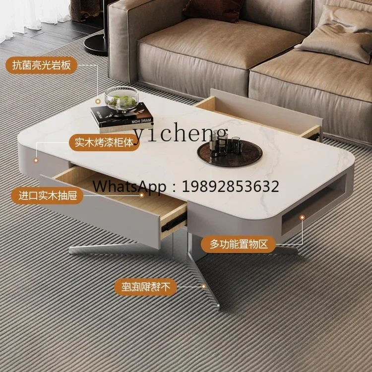 ZZ dining table dual-purpose multi-functional small apartment living room household two-in-one table light luxury electric