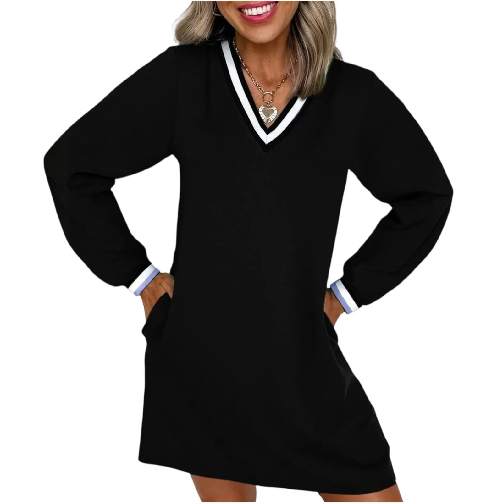 Dresses For Woman Women'S Fashion Casual Long Sleeve Dresses Vestidos Para Mujer Ropa De Mujer Short Dresses плаття жіноче