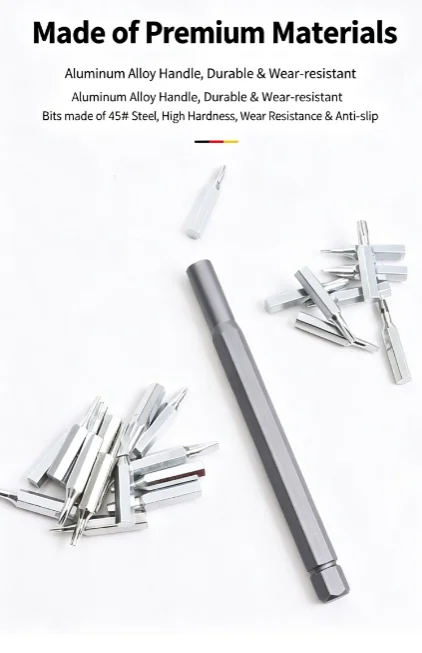 25 in 1 Mini Precision Screwdriver Set Flat Head & Cross Tip Manual Repair Tool Kit for Phone Glasses Laptop Tablet Electronics image 3