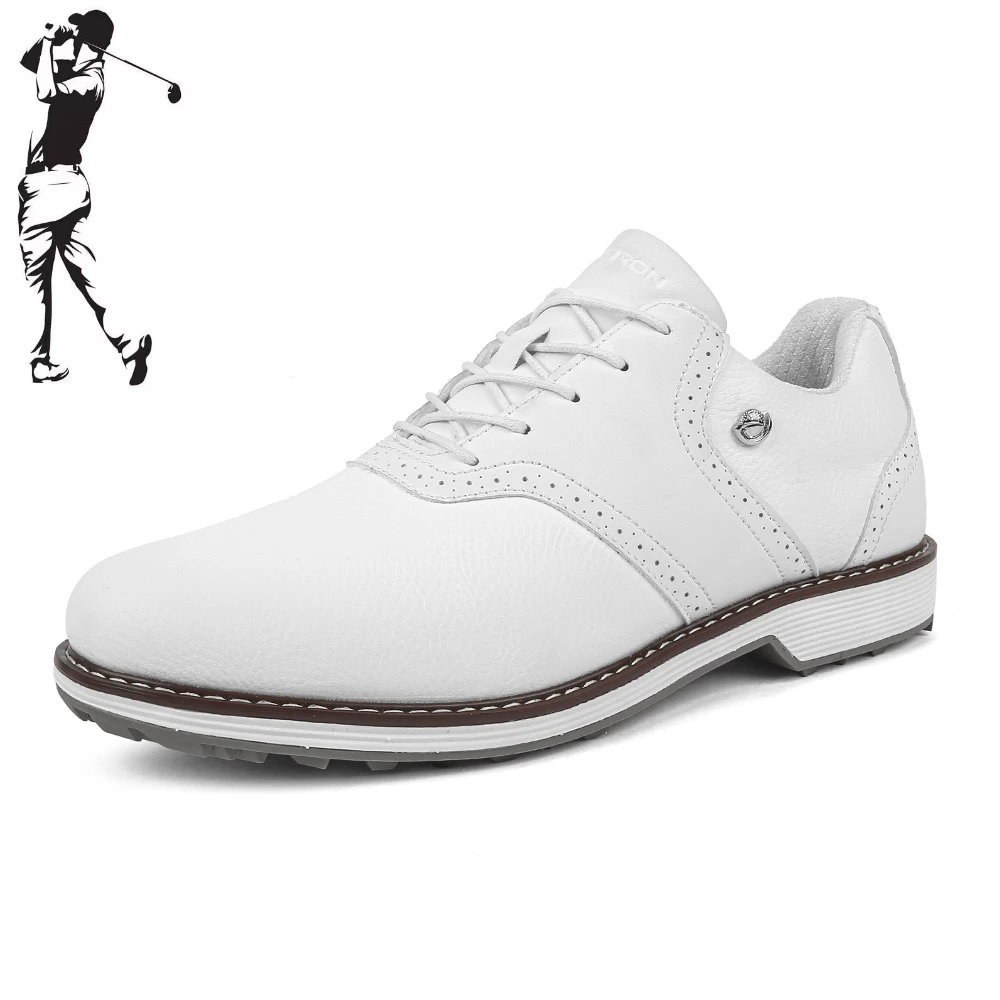 

Fashionable Men's Golf Shoes, Plus Size Outdoor Casual Walking Shoes, Men's Anti Slip Training Golf Shoes, Sizes 39-49