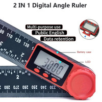 2-in-1 Digital Angle Meter Inclinometer Digital Angle Ruler Electronic Goniometer Protractor Angle finder Measuer Measuring Tool