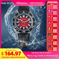 SEESTERN 62MAS Diver Men Watch 38mm Original Sapphire NH35 Automatic Mechanical Wristwatch Luminous Date Ceramic 200M Waterproof