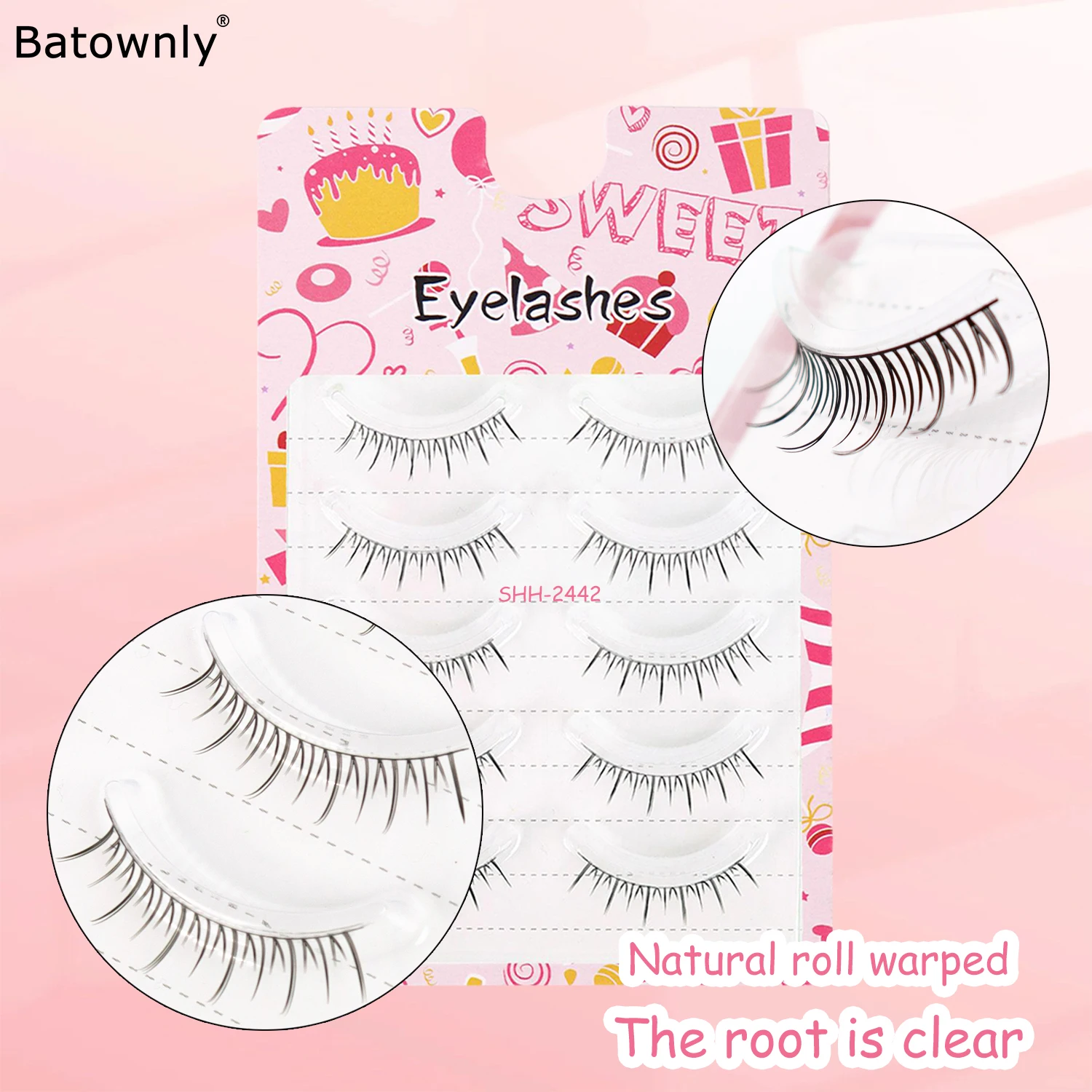 5 Pairs of Natural False Eyelashes Comfortable And Light Little Demon Group Without Burden Thin Eyelashes