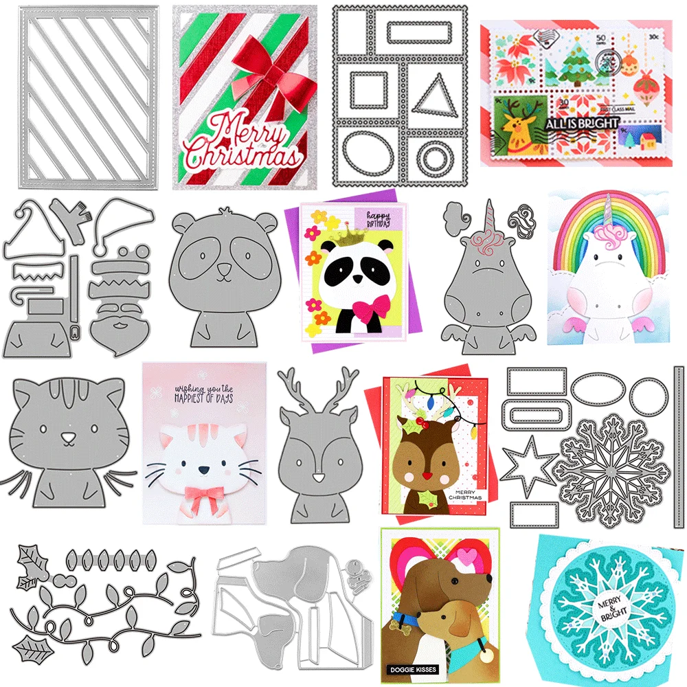 

Be A Unicorn Panda Metal Cutting Dies Snowflake Embossing Diecut 2024 New For DIY Card Making Scrapbooking Crafting Supplies