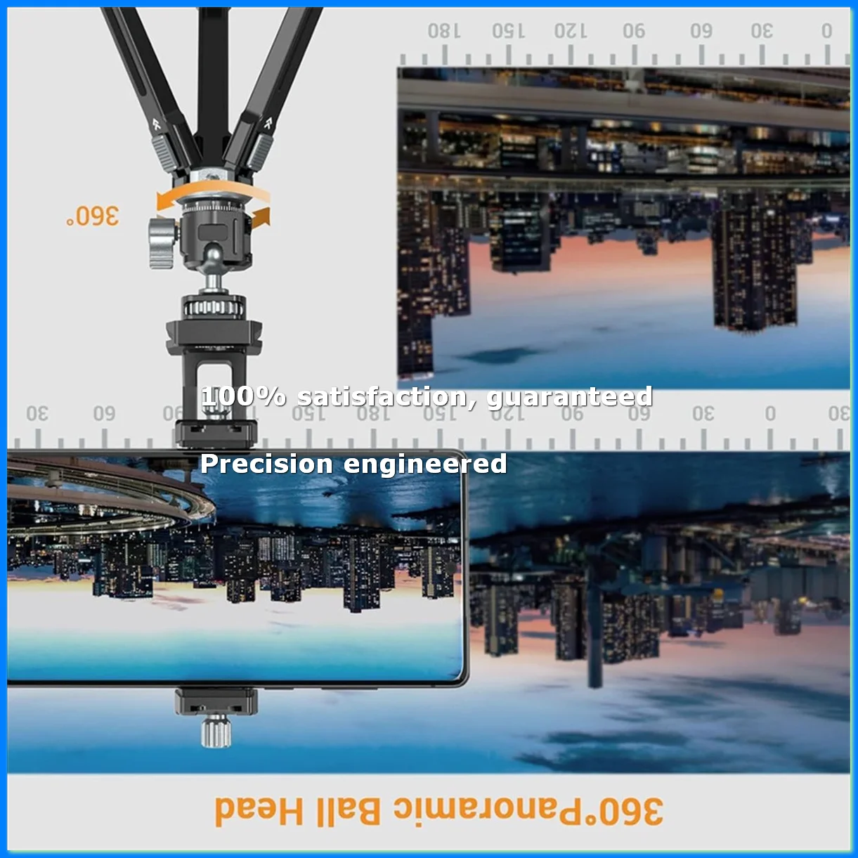 For Mini Ball Head Panoramic Tripod Head + Cold Shoe Mount Adapter for DSLR Camera Tripod Phone Mount Max Load 2.5kg-PZZW