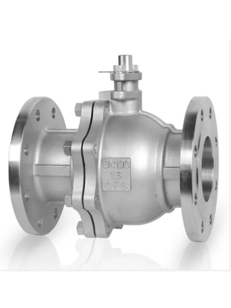 304 stainless steel flanged ball valve Q41F-16P high temperature steam resistant manual heavy duty valve two inch DN50 100