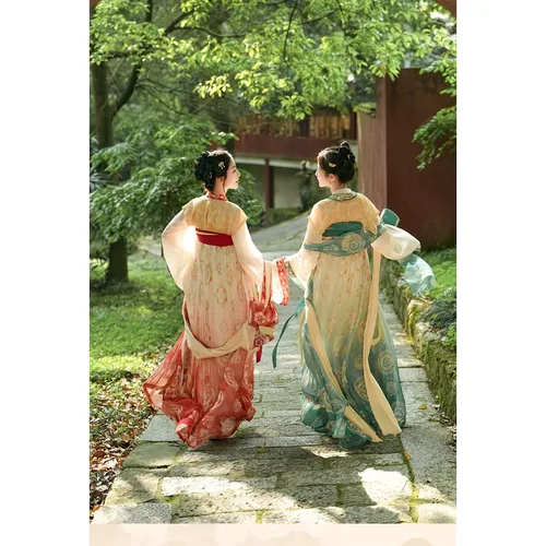 Imagen 2 del producto Vestido Hanfu tradicional chino antiguo para mujer, traje de Baile Folclórico Retro, conjuntos de dinastía de canciones, bordado de hadas