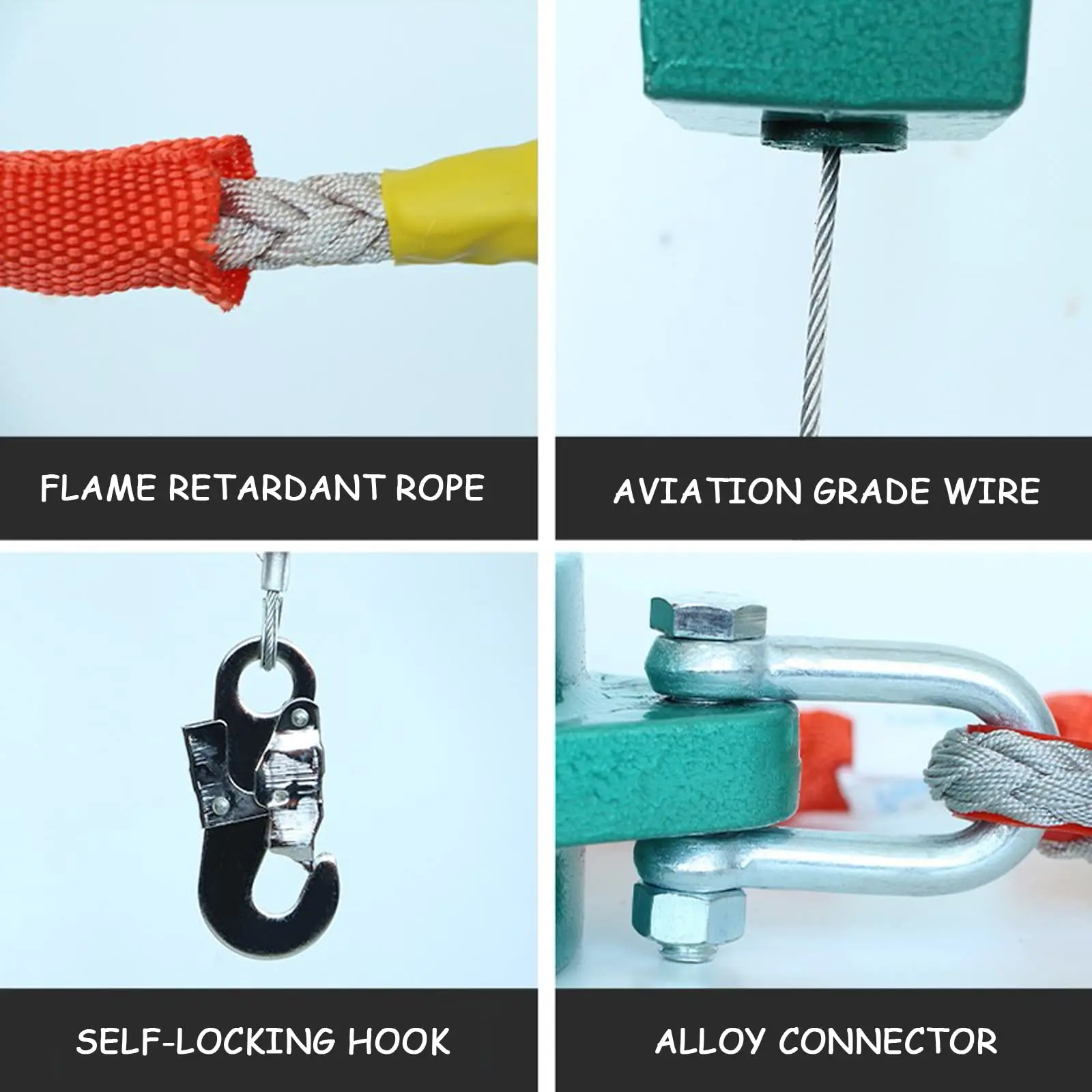 Self Retracting Lifeline 661lbs Fall Arrester Fall Protection Retractable Lanyard Safety Device สําหรับเชื่อมต่อสายรัดนิรภัย