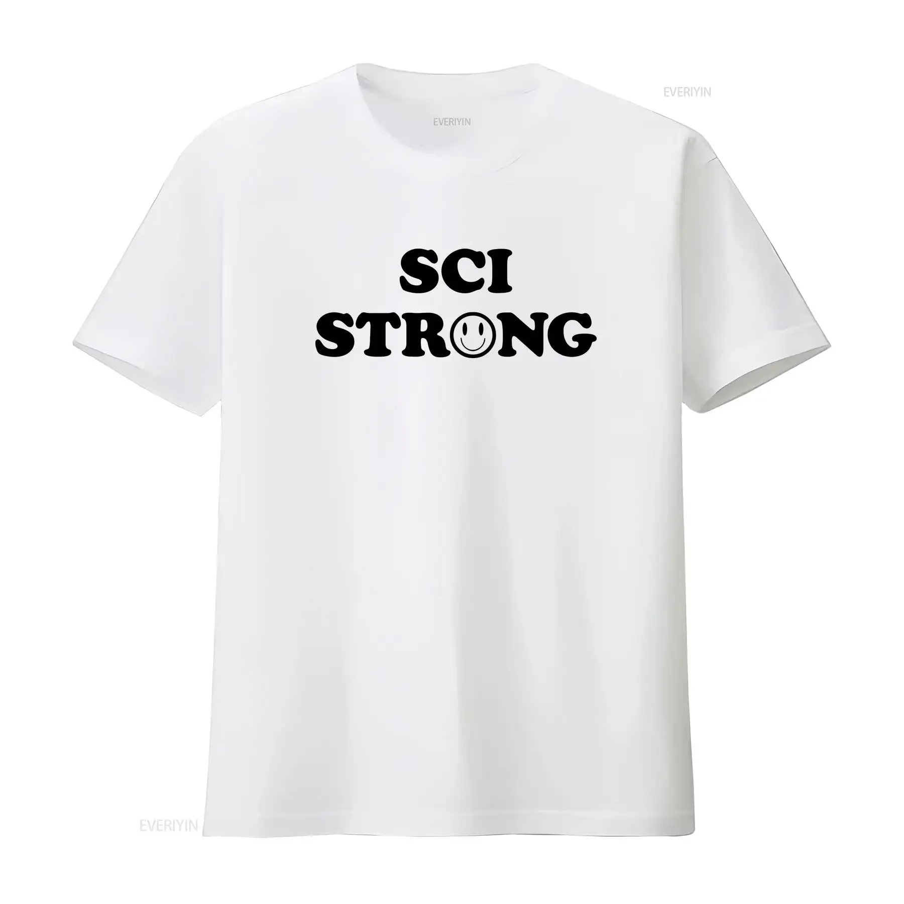 قميص SCI لإصابة الحبل الشوكي T عتيق برسومات مغسولة ومتعددة الاستخدامات ملابس مصممة للجنسين للارتداء اليومي #1