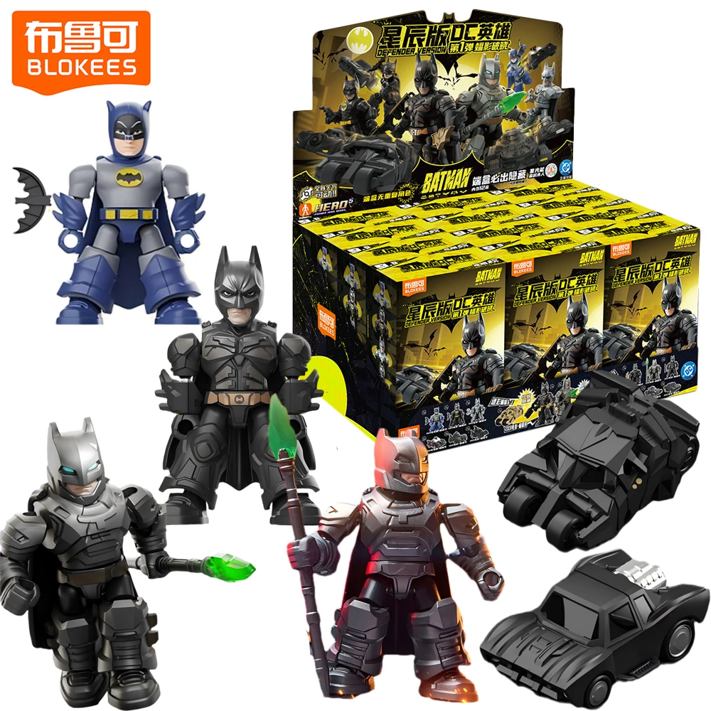 

Новая версия BLOKEES Defender BATMAN, слепая коробка, сборная модель, классические фигурки, коллекция игрушек, идеальные подарки для подростков, фанатов