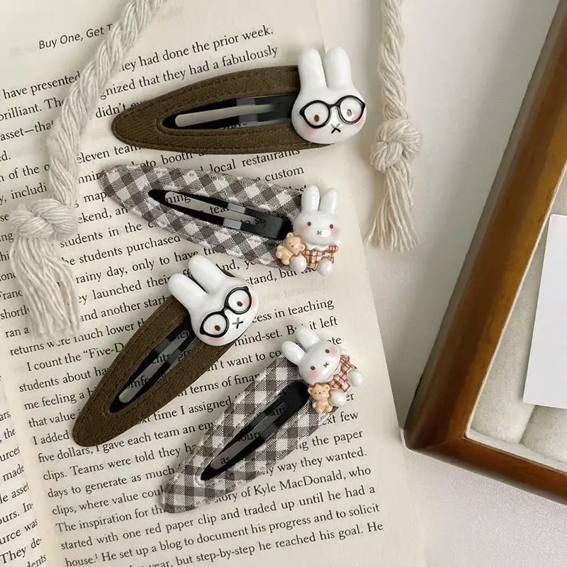 Cartoon Kawaii Hairpin Broken Hairpins Side Fashion New Autumn and Winter Colors Hair Accessories Versatile Goodlooks Gift Miffy