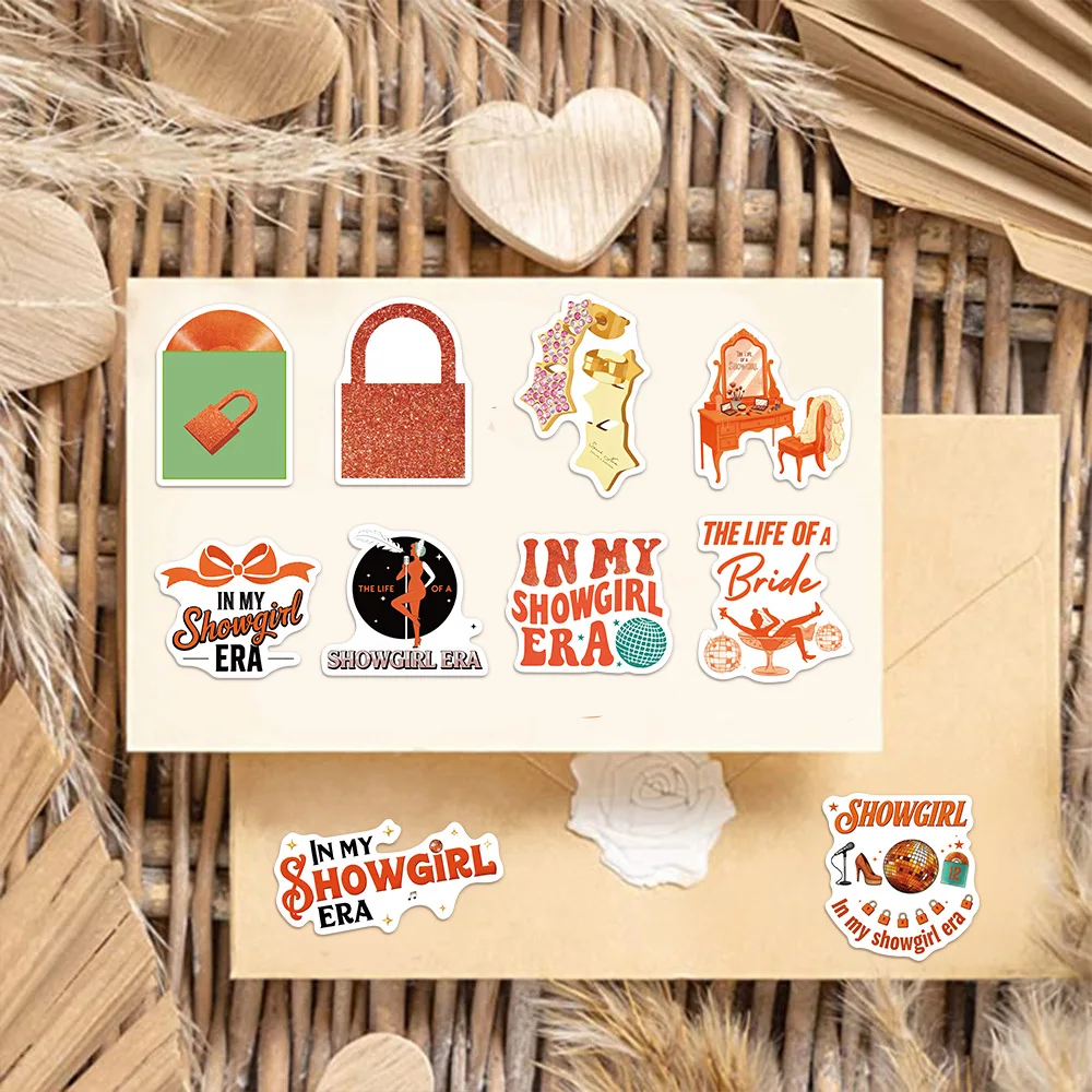 50 قطعة عرض المرأة سحر الكرتون متعة ملصقات DIY المواد اليدوية جراب هاتف ملصقات زجاجة الأمتعة المحمول